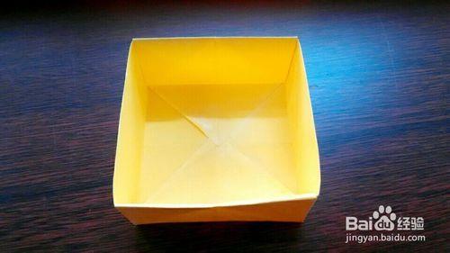 趣味摺紙——方形紙盒的折法