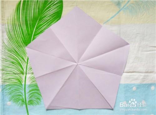 摺紙----如何摺疊立體喇叭花？