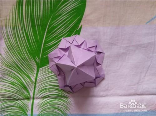 摺紙----如何摺疊立體喇叭花？