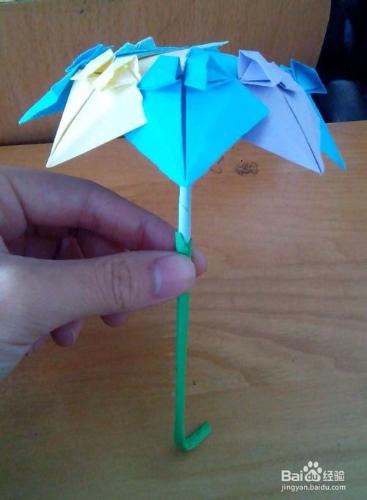 用紙折小花傘、裝飾品、收納盤