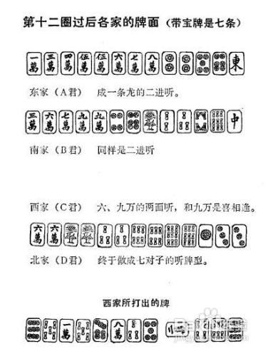 麻將技巧之對安全牌與危險牌的分析