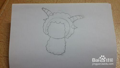怎樣畫出簡單可愛的懶羊羊