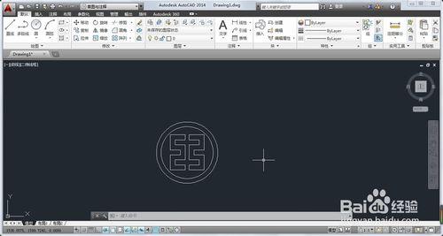 怎樣用cad做工商銀行的標誌