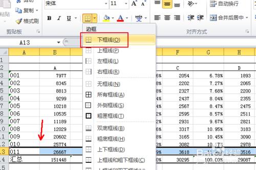 怎麼用excel製作帶百分比的表格，比重計算