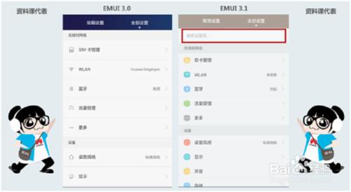 EMUI3.0 &amp; EMUI3.1差異之UI界面 #資料課代表#