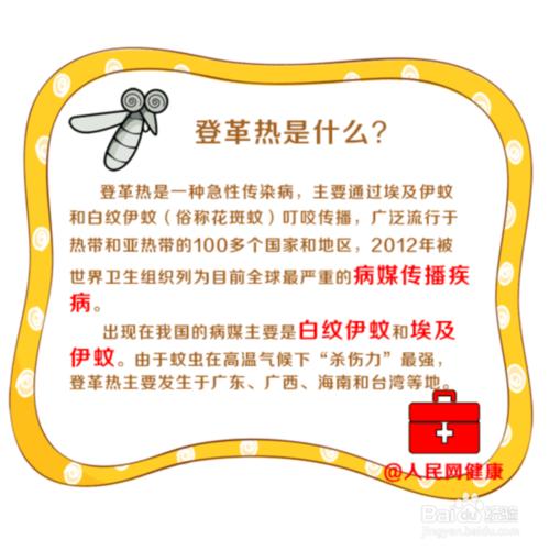 登革熱的認識及防治事項