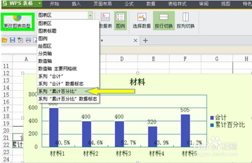 怎麼用WPS表格製作柏拉圖