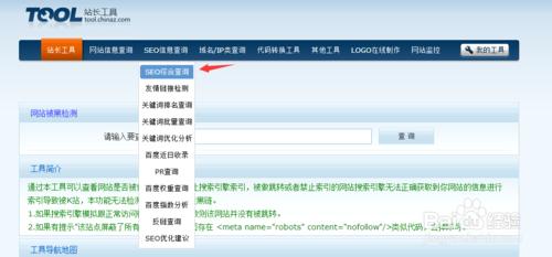 如何簡單利用站長工具查找網站信息