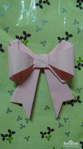 如何製作禮盒蝴蝶結--摺紙（5）