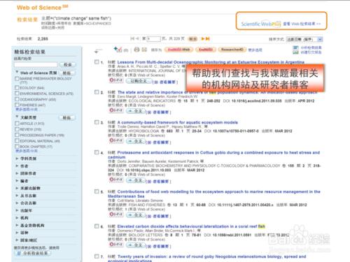 ISI Web of Science 文獻檢索方法