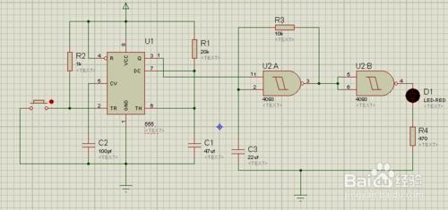 如何利用555與4093做成延時振盪電路