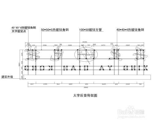 樓頂大字製作施工圖