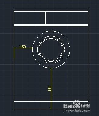 用cad繪製洗衣機