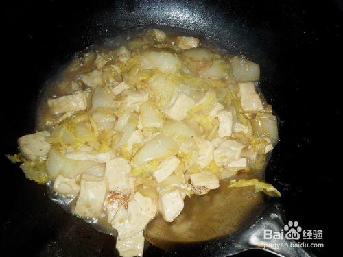 大白菜燉豆腐的簡單做法