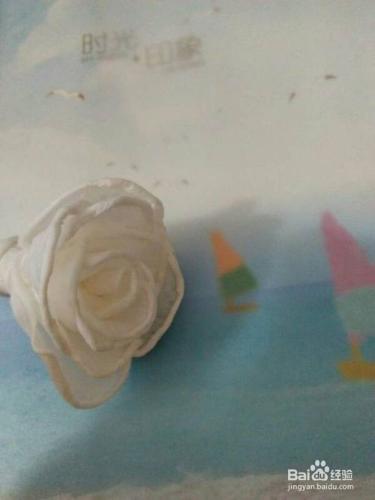 紙巾折玫瑰花