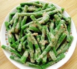 爽口美味芝麻醬蒜末拌豆角