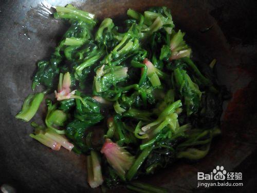 春季養生菜——紅薯粉條炒菠菜