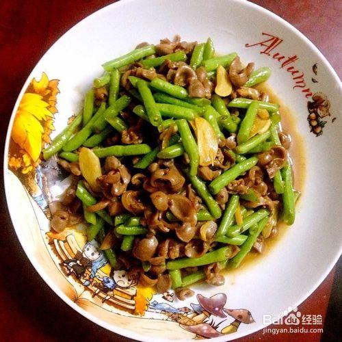 家常下酒菜：豆角爆炒雞胗