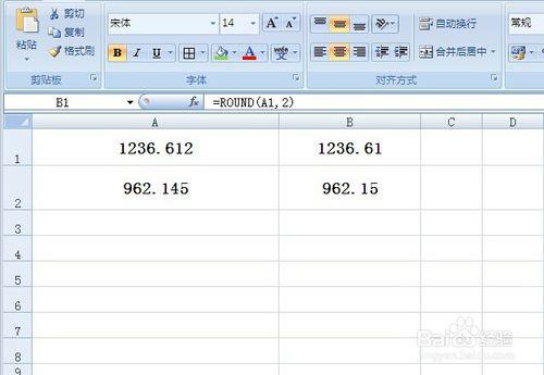 excel ROUND函數的用法