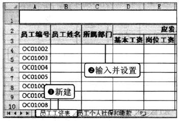 Excel2010用VL00KUP()函數引用員工基本信息