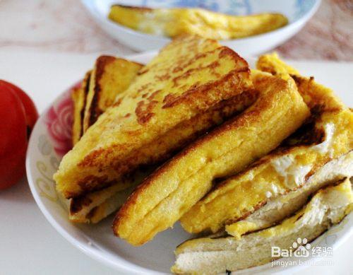 簡易早餐 自制雞蛋吐司三明治