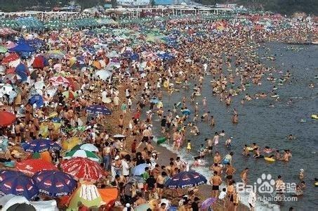 海邊旅遊好去處大連海濱浴場