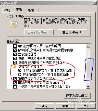 Windows如何顯示隱藏的文件夾、文件和擴展名？