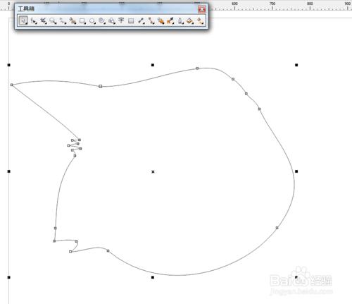 怎樣使用coreldraw的貝塞爾工具製作灰太狼