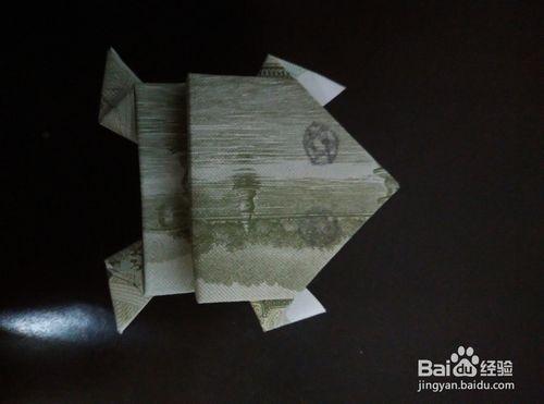 如何用一元紙幣折小青蛙