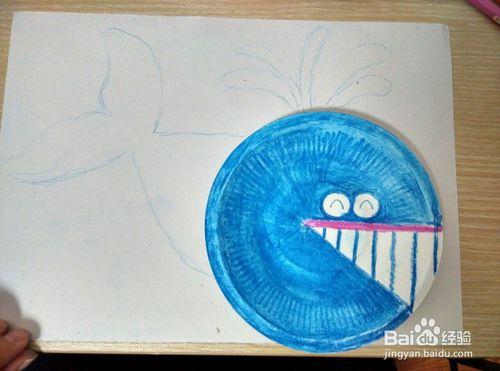 創意美術DIY：色鉛筆手繪瘋狂的鯨魚