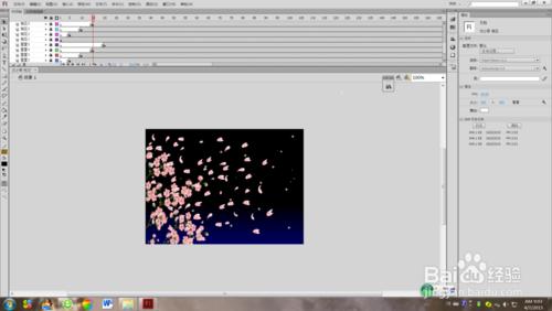 如何用Flash製作出花瓣飛舞動畫