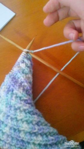圍巾基礎——正針的織法
