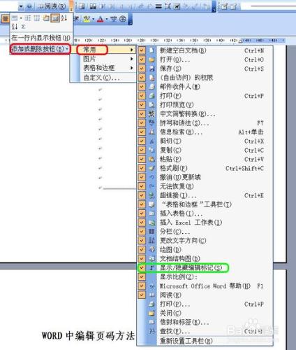 怎樣刪除分節符、頁碼