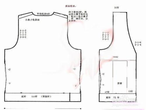 棒針編織男士居家毛衣外套的款式和圖解