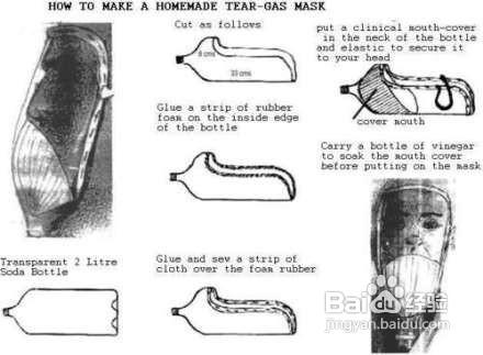 教你用可樂瓶手工DIY防毒面具