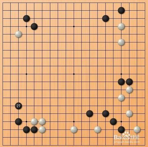 圍棋佈局怎樣選擇落子位置：[1]圈出有利點