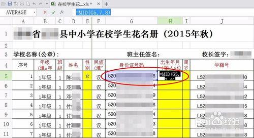 根據身份證號碼自動填性別、生日、年齡