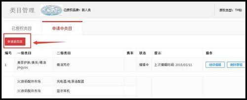 天貓如何申請添加類目？
