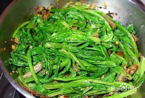 舌尖中國家常菜：[15]豆豉鯪魚油麥菜的做法