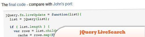 圖解基於jQuery的實時搜索插件