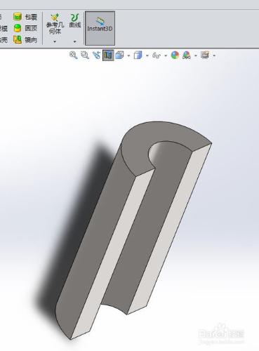 solidworks如何顯示剖面零件狀態