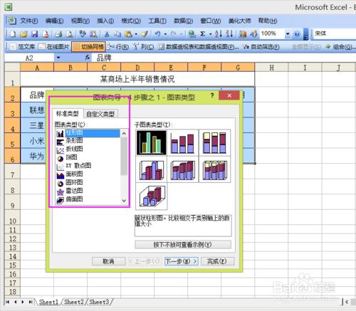 Excxl如何製作數據圖表？