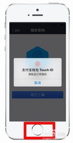 蘋果5S支付寶指紋小額支付