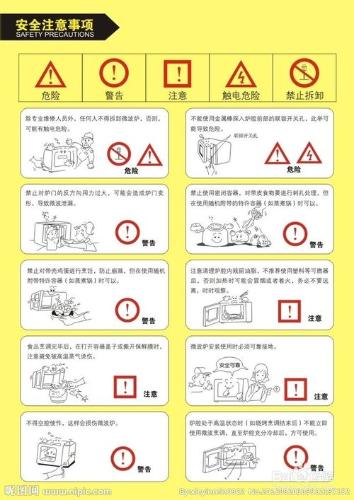 微波爐日常使用中注意事項