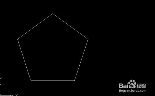 用CAD畫一個五邊形