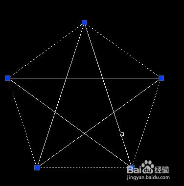 用CAD畫一個五邊形