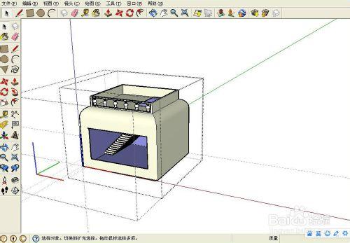 sketchup(草繪大師)如何實現CAD中的倒圓角命令