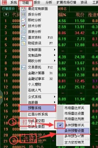 通達信股票公式預警指導教程