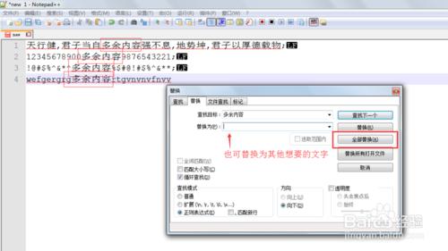 notepad++使用技巧-文本替換及正則表達式