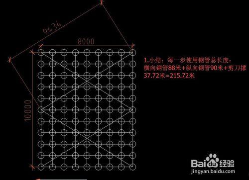 怎麼計算內架鋼管扣件使用量